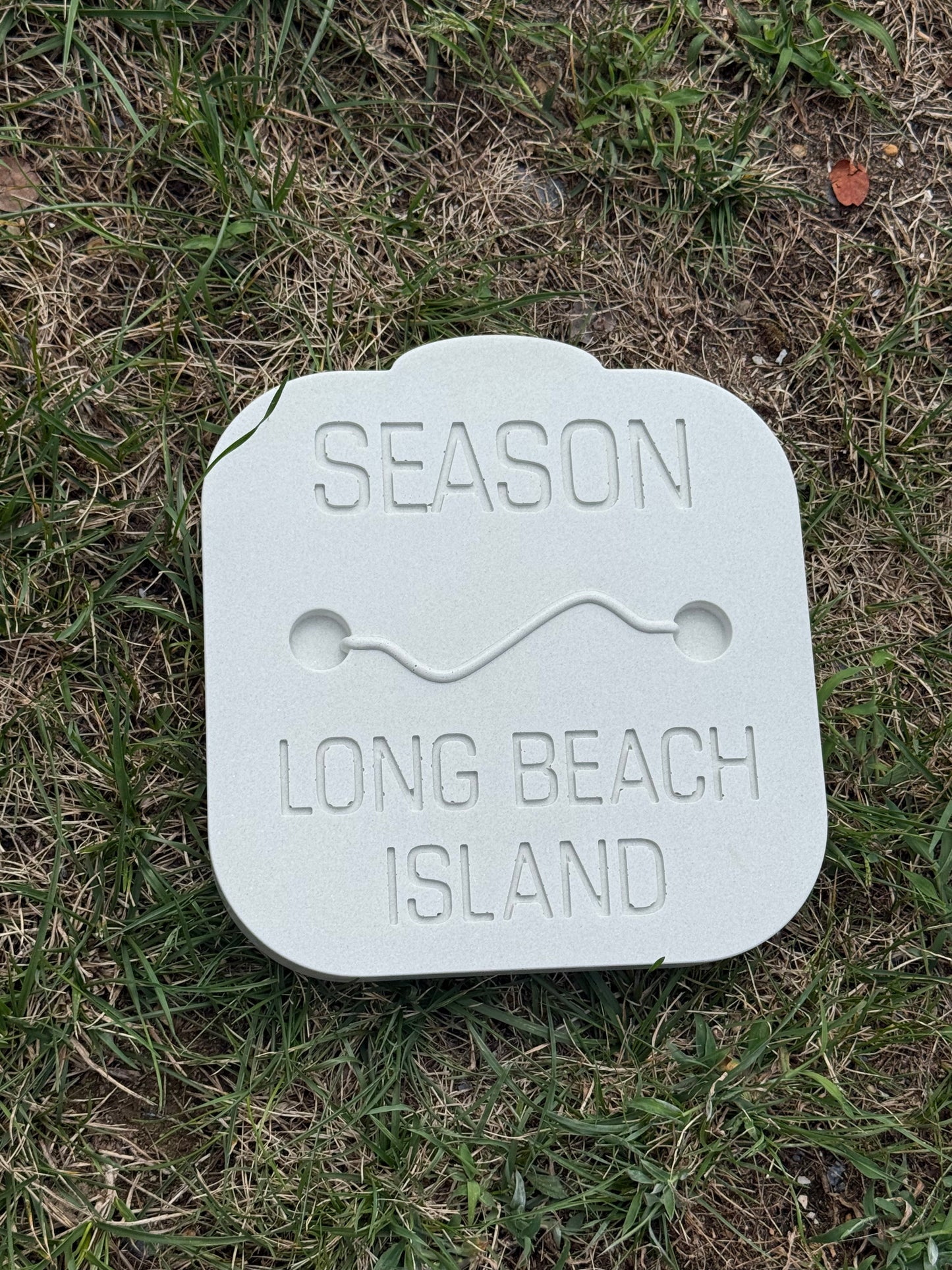 Long Beach Island Beach Badge Stepping Stone