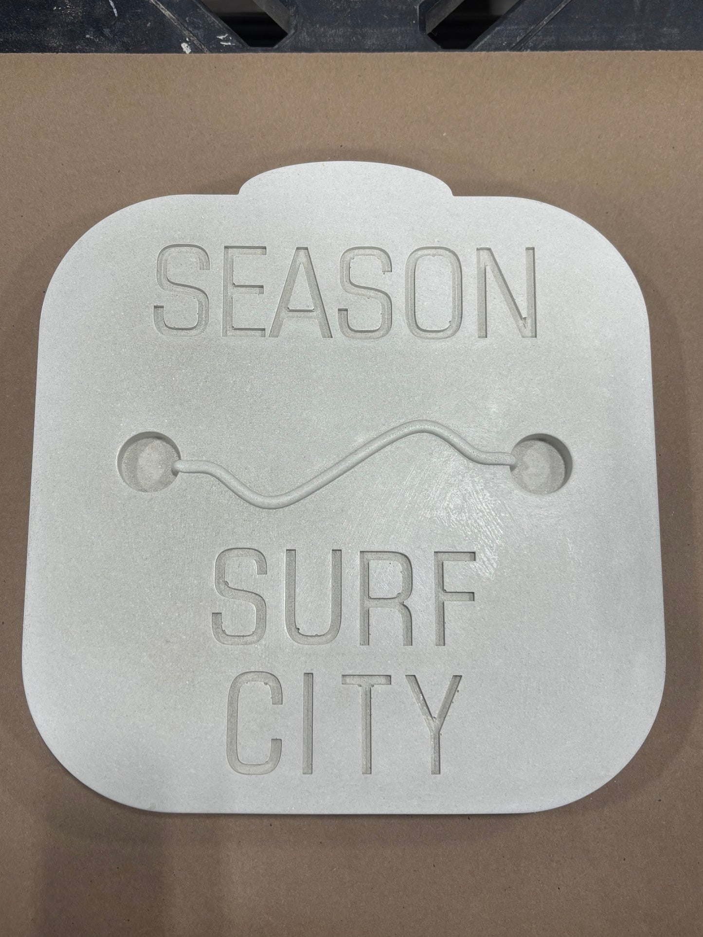 Surf City Beach Badge Stepping Stone
