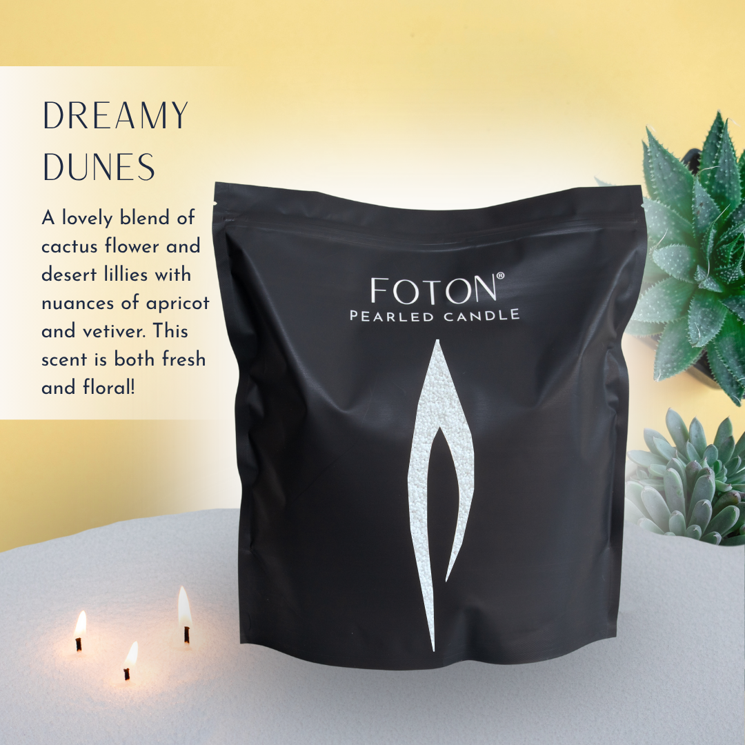 Foton® Pearled Candle - Scented White