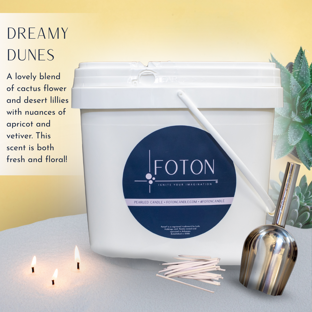 Foton® Pearled Candle - Scented White