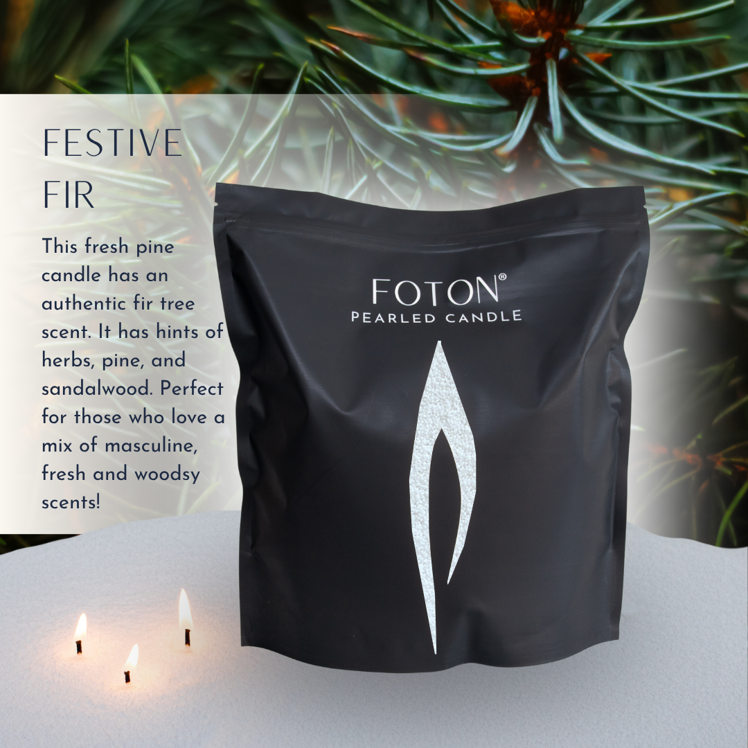 Foton® Pearled Candle - Scented White