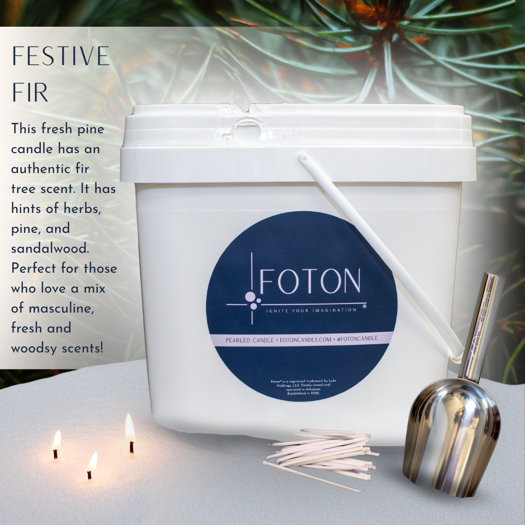Foton® Pearled Candle - Scented White