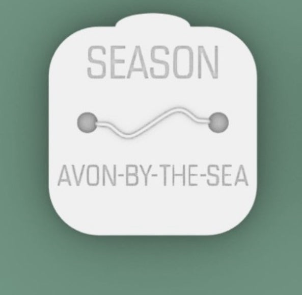 Avon-by-the-Sea Beach Badge Stepping Stone