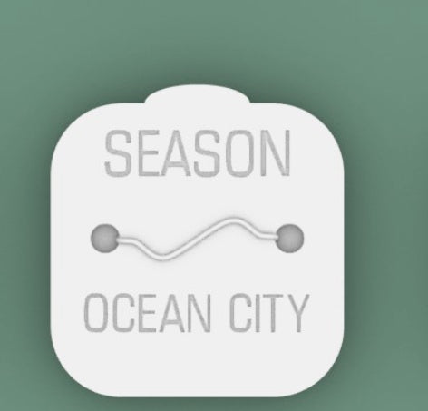 Ocean City Beach Badge Stepping Stone