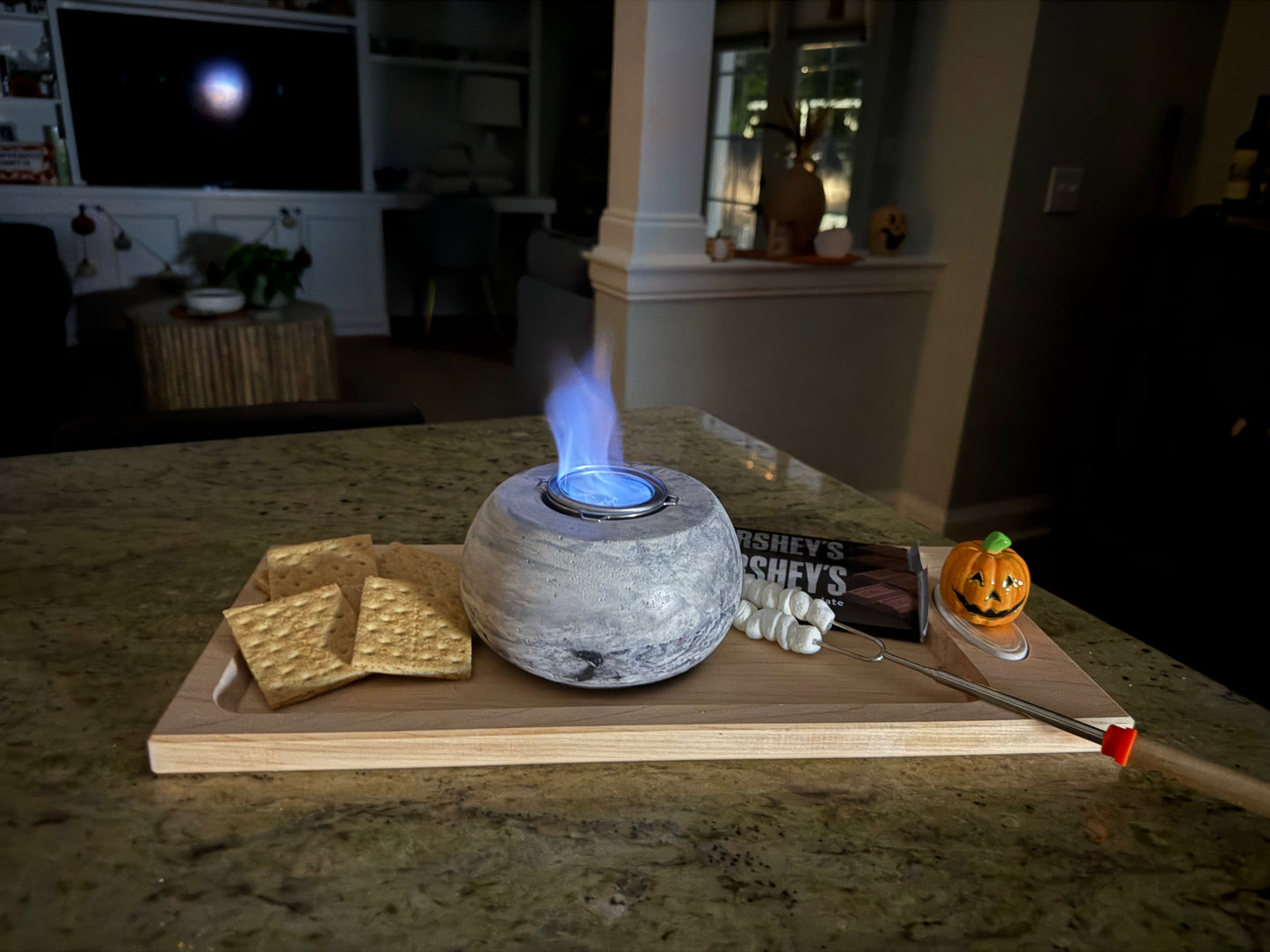 Beton Mini Tabletop Fire Bowl