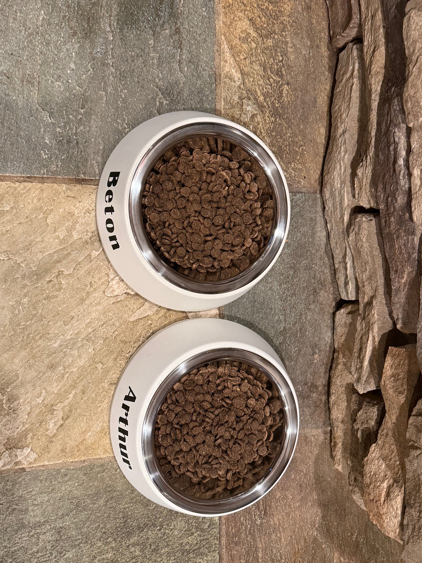 Concrete Dog Bowl - Personalized