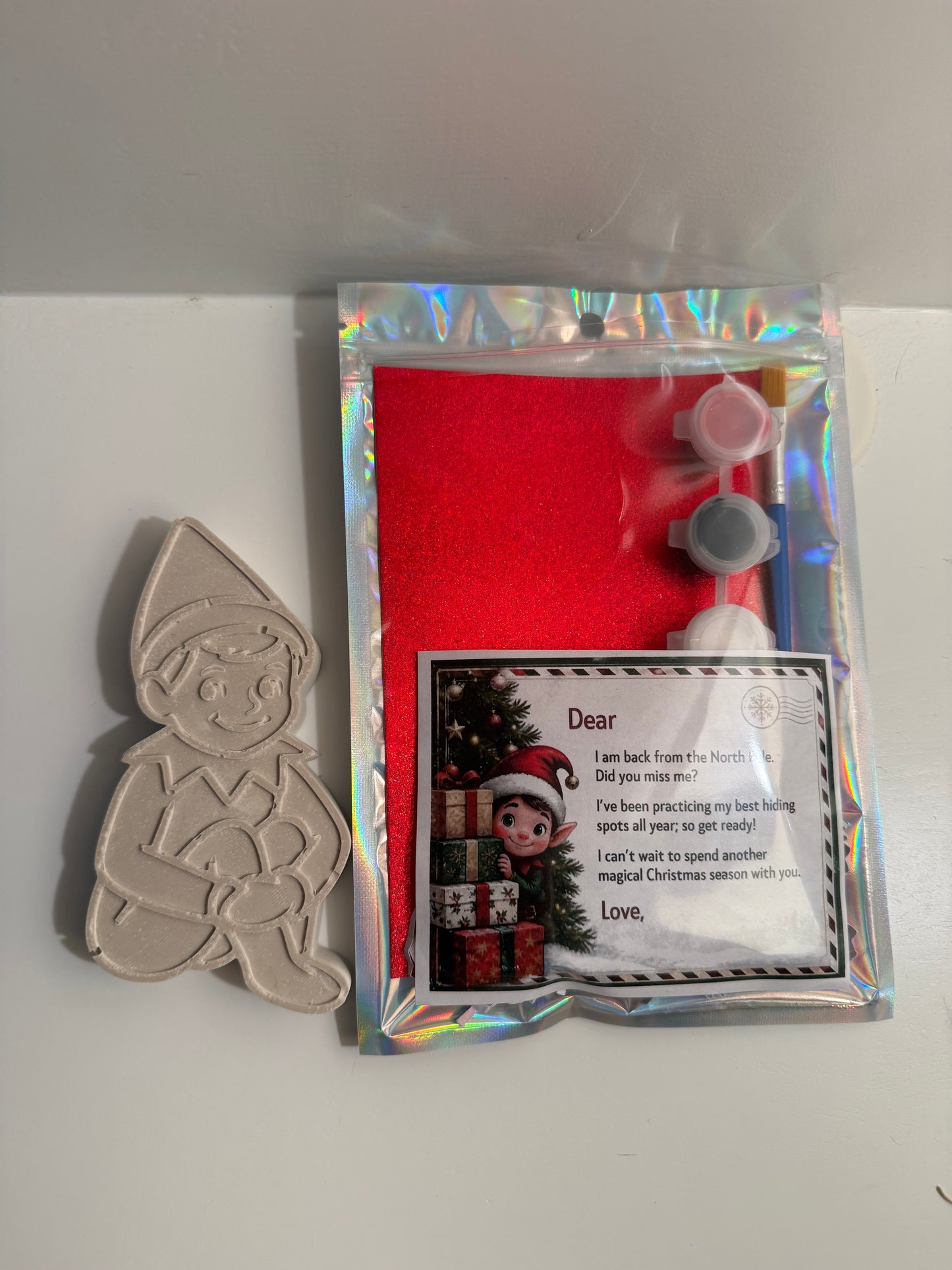 Paint Your Own Elf on the Shelf Plaster Kit