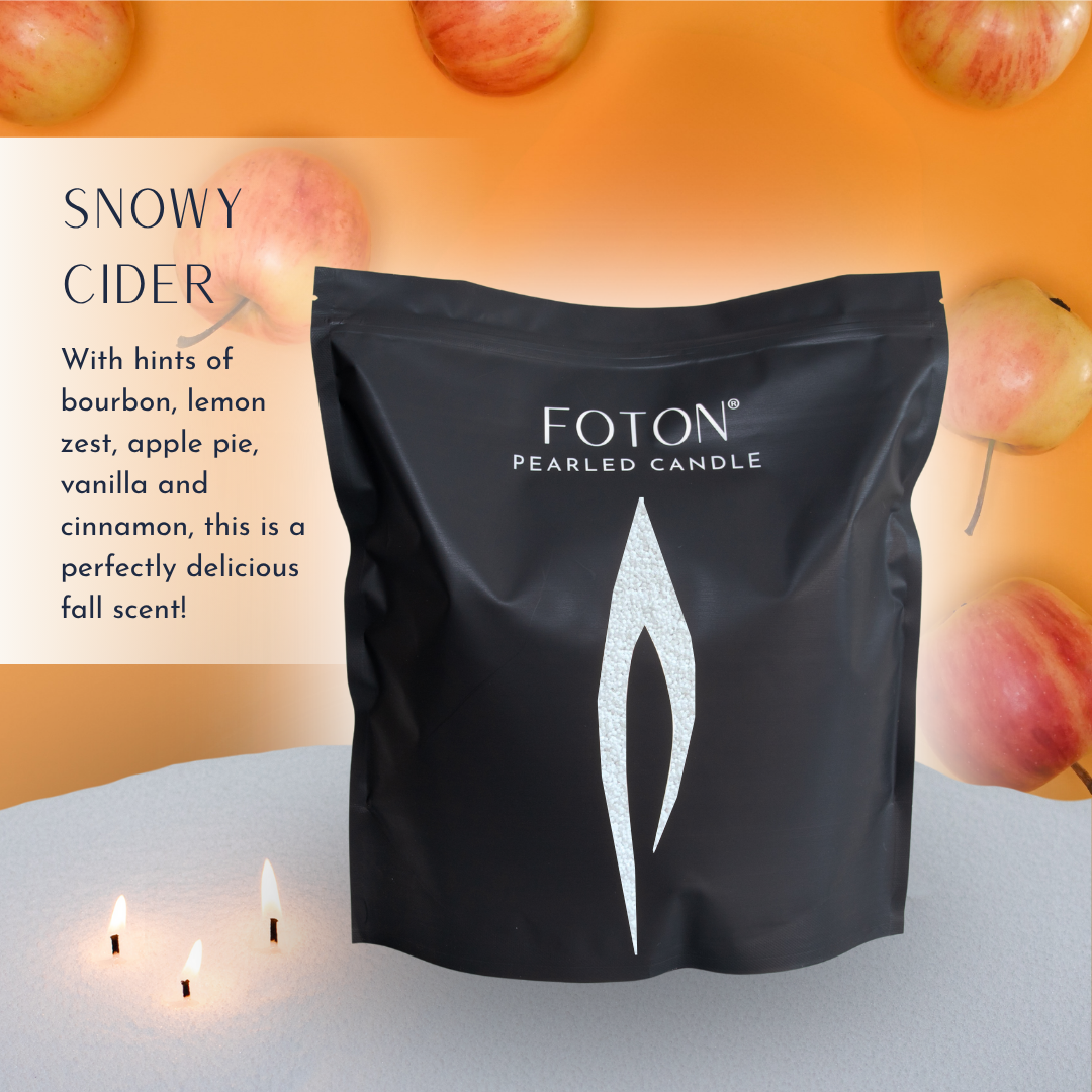 Foton® Pearled Candle - Scented White