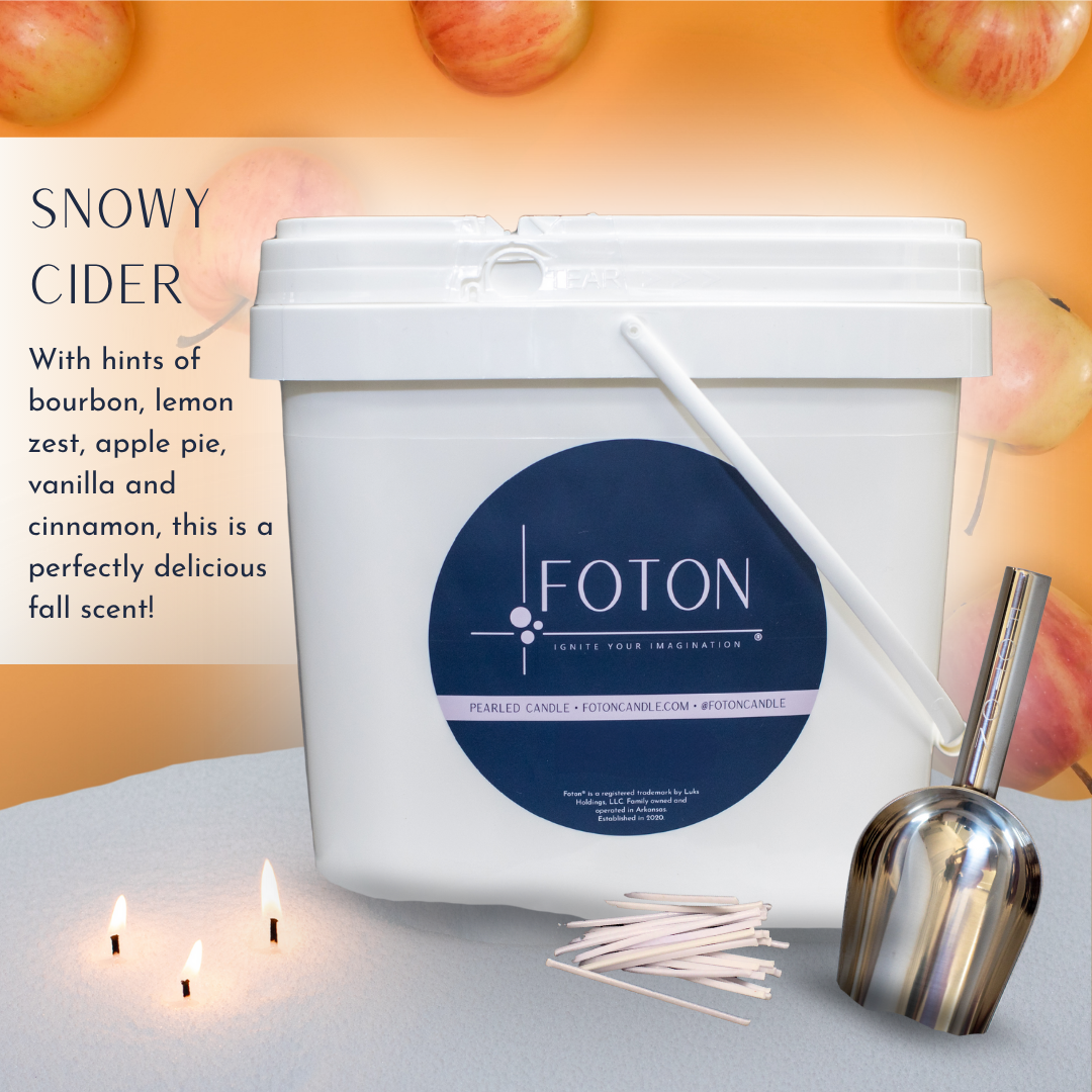 Foton® Pearled Candle - Scented White