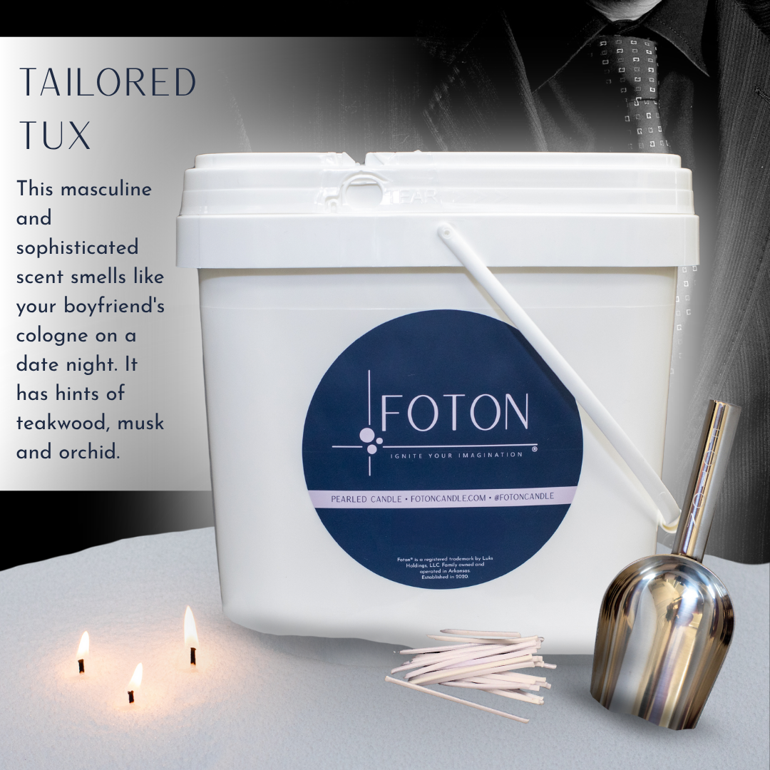 Foton® Pearled Candle - Scented White