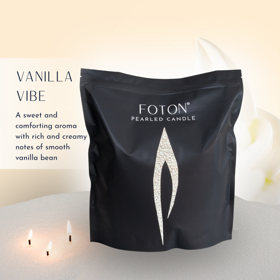 Foton® Pearled Candle - Scented White