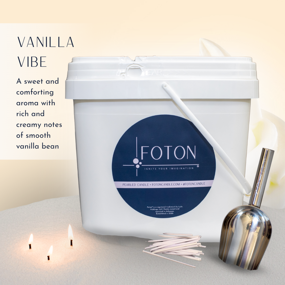 Foton® Pearled Candle - Scented White