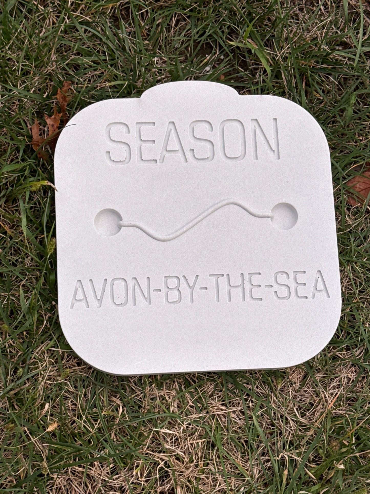 Avon-by-the-Sea Beach Badge Stepping Stone