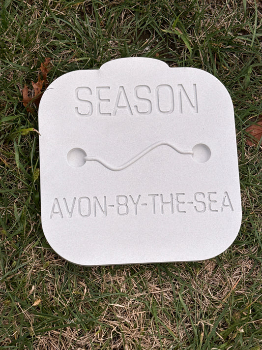 Avon-by-the-Sea Beach Badge Stepping Stone