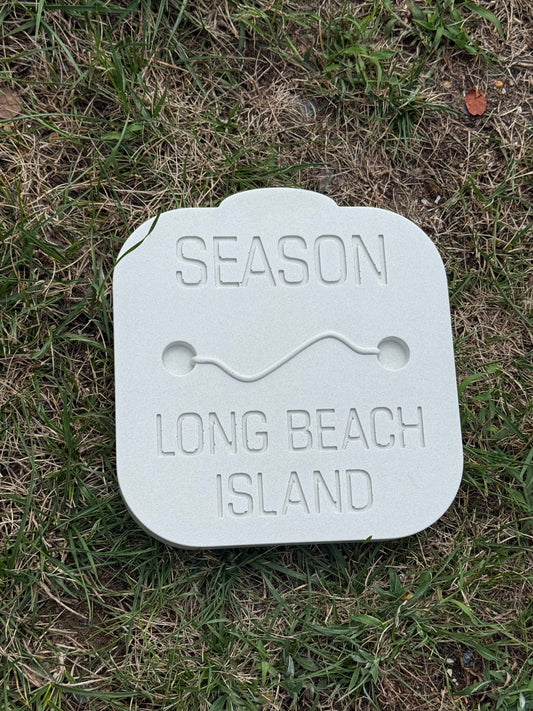 Long Beach Island Beach Badge Stepping Stone