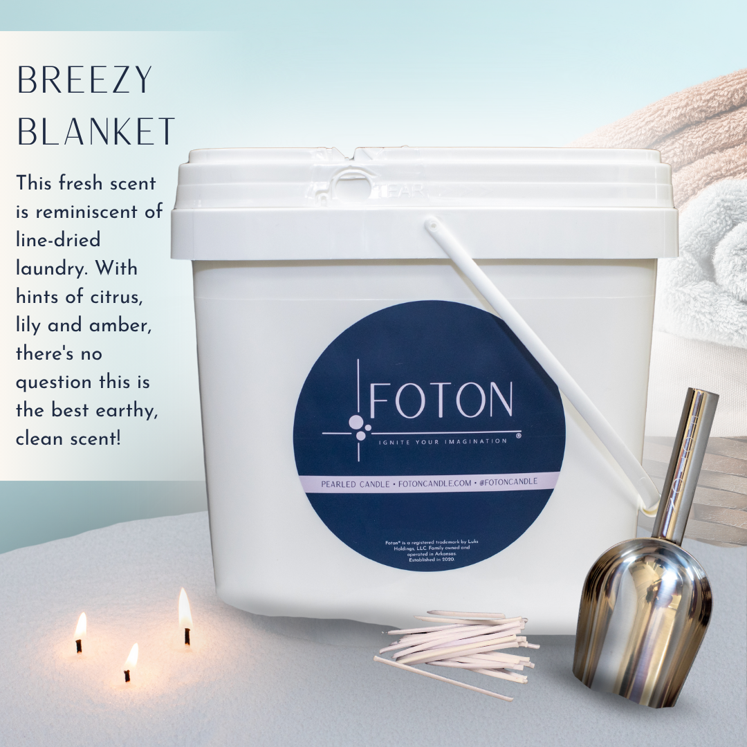 Foton® Pearled Candle - Scented White