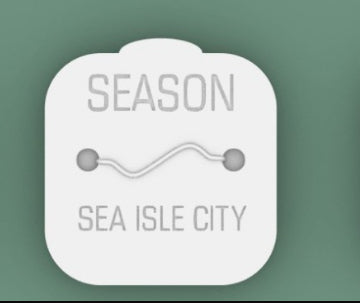 Sea Isle City Beach Badge Stepping Stone