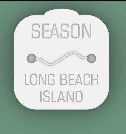 Long Beach Island Beach Badge Stepping Stone