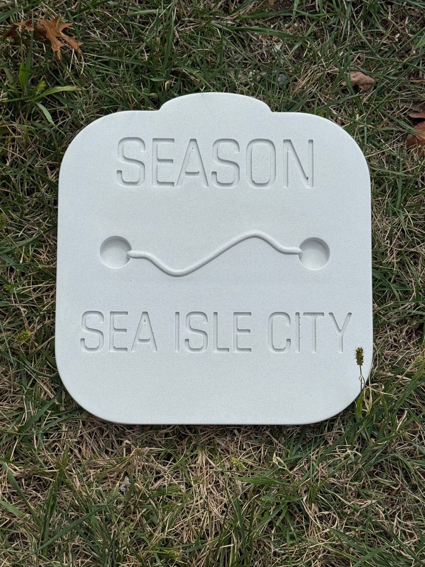 Sea Isle City Beach Badge Stepping Stone