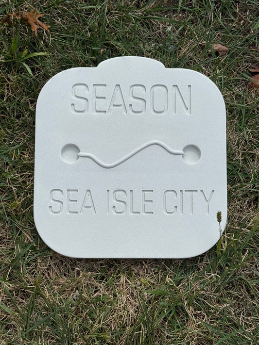 Sea Isle City Beach Badge Stepping Stone