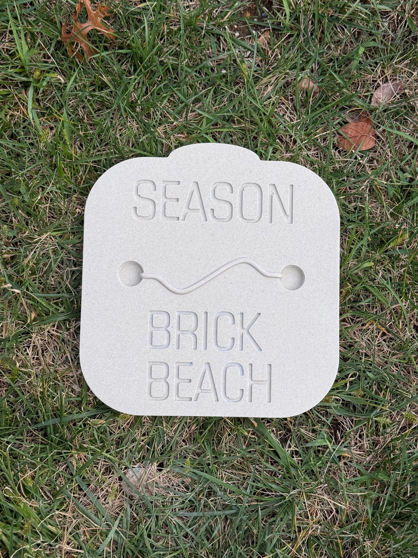 Brick Beach - Beach Badge Stepping Stone