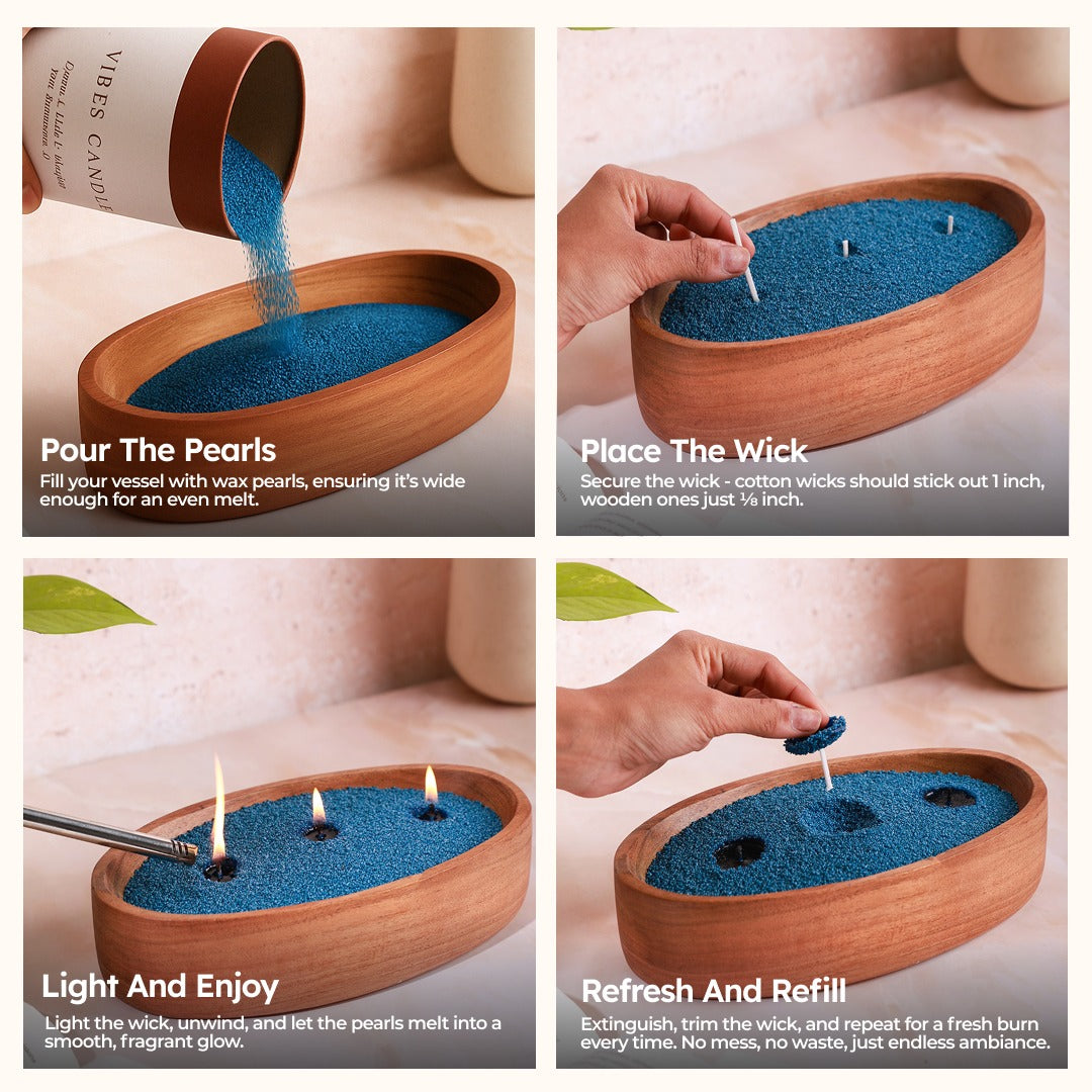 TOP HOME DECORE COLORS TRIO + Wicks