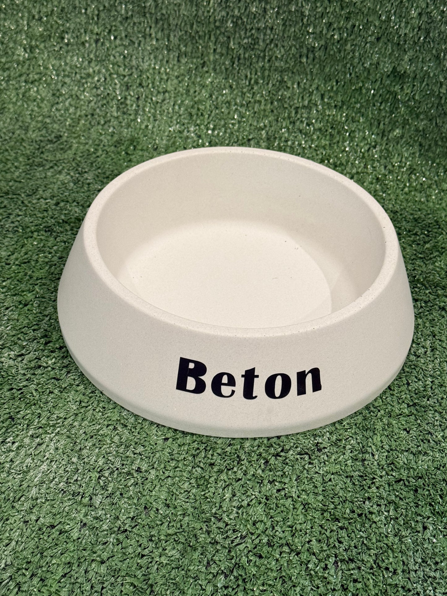 Concrete Dog Bowl - Personalized