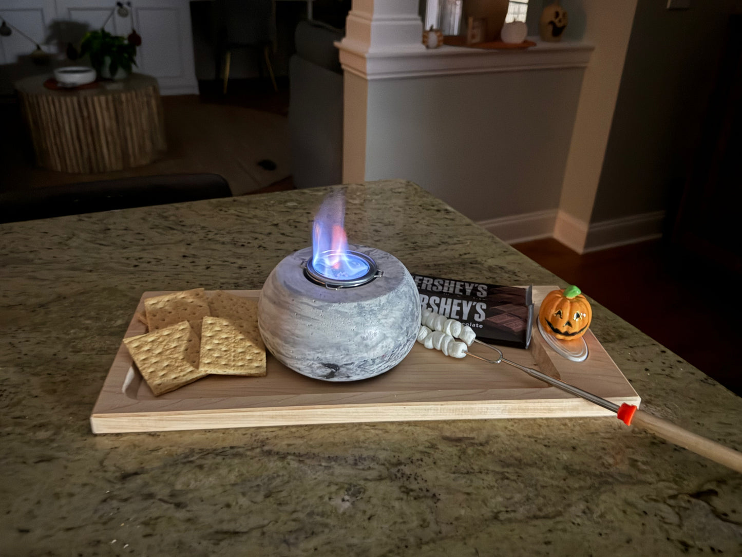 Beton Mini Tabletop Fire Bowl