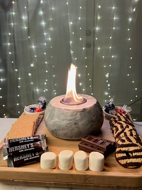 Beton Mini Tabletop Fire Bowl