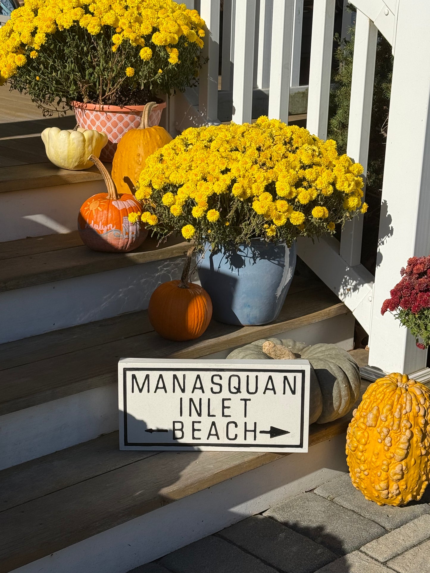 Manasquan Inlet Beach Stepping Stone (painted)