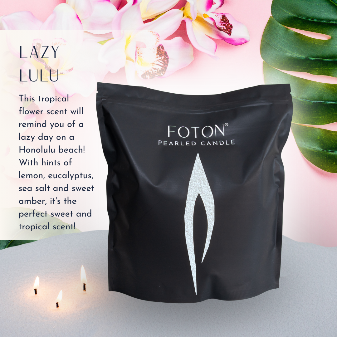 Foton® Pearled Candle - Scented White
