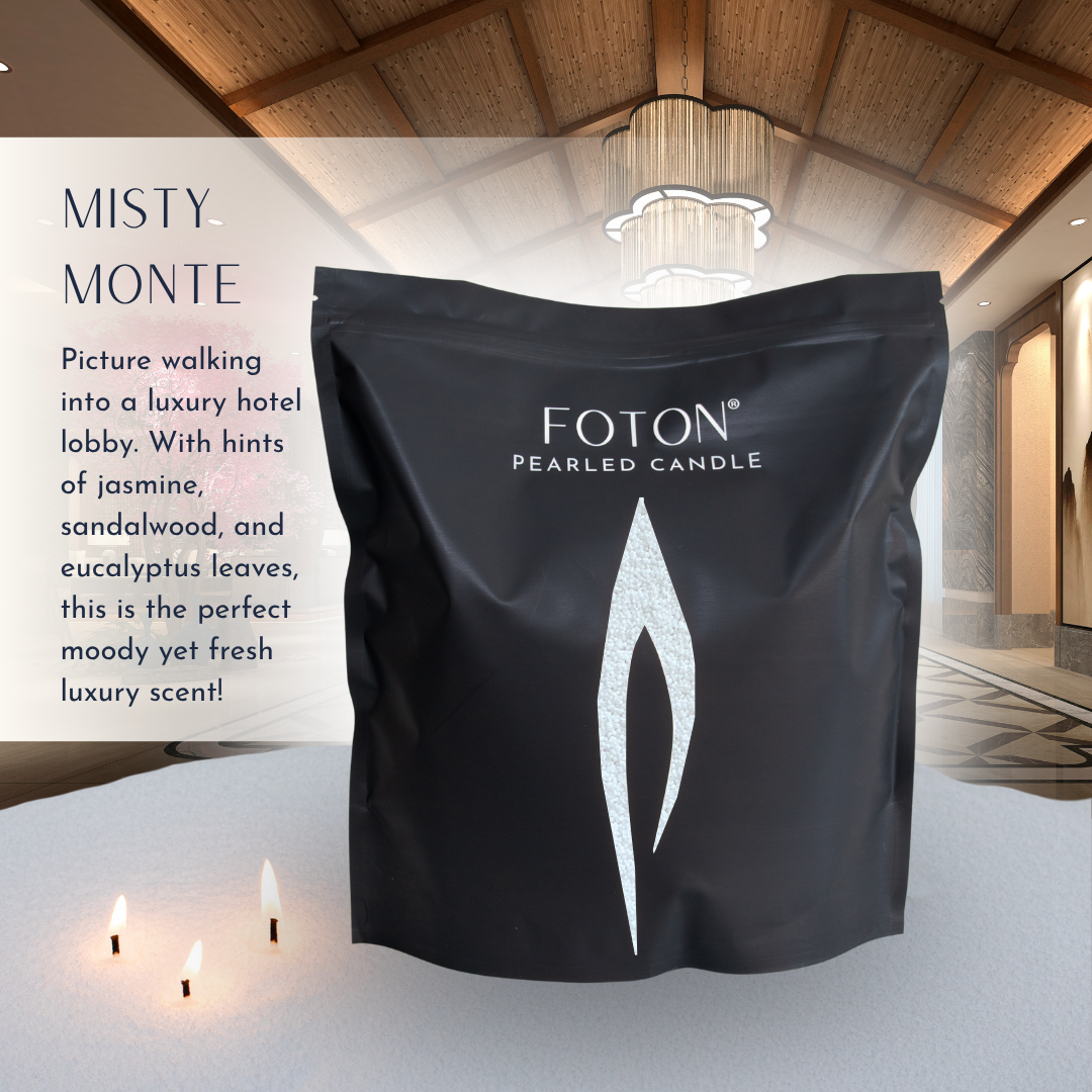 Foton® Pearled Candle - Scented White