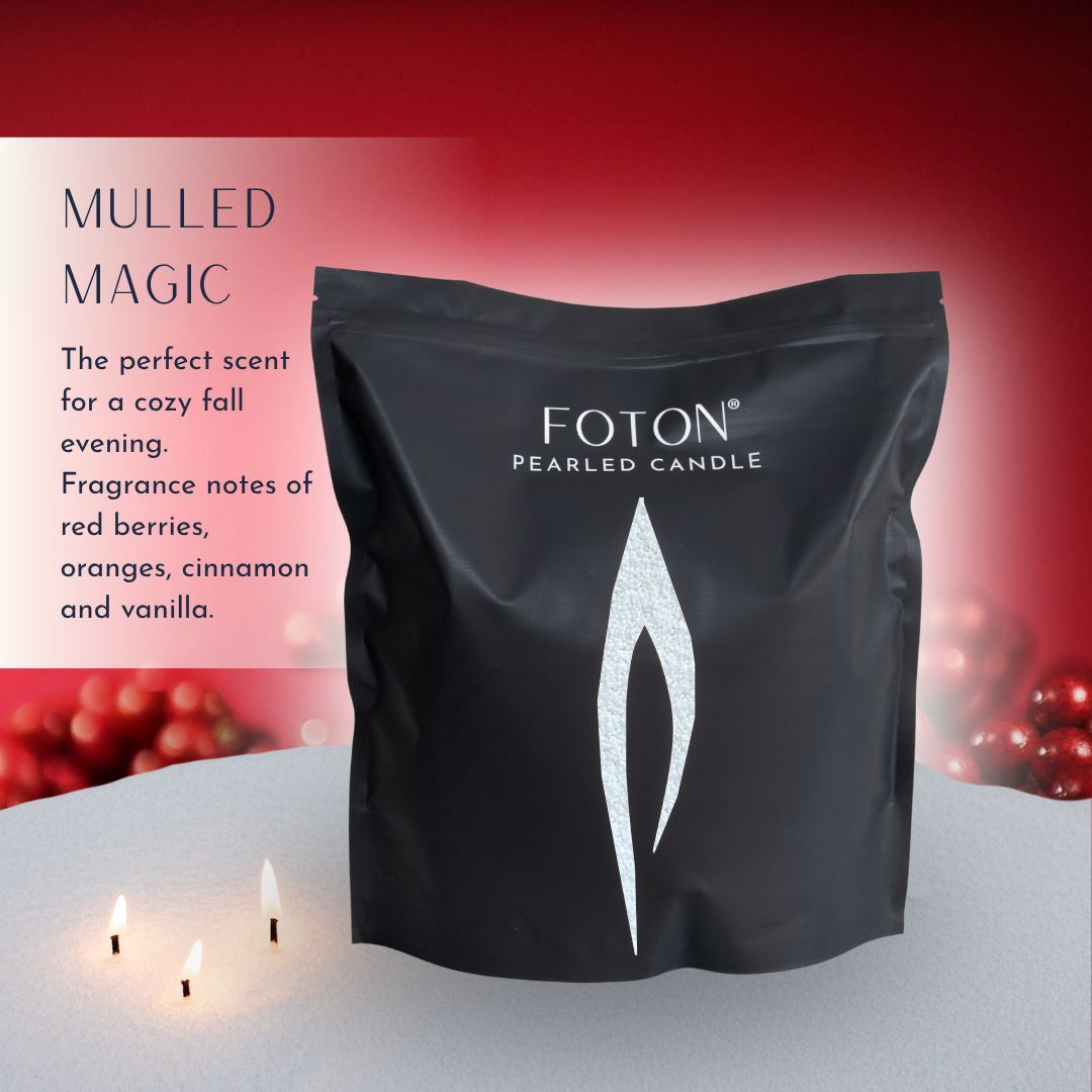 Foton® Pearled Candle - Scented White