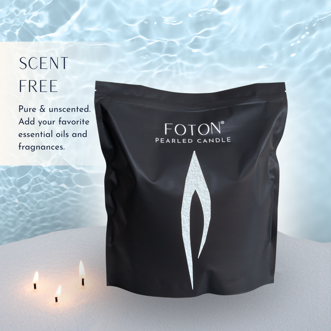 Foton® Pearled Candle - Scented White