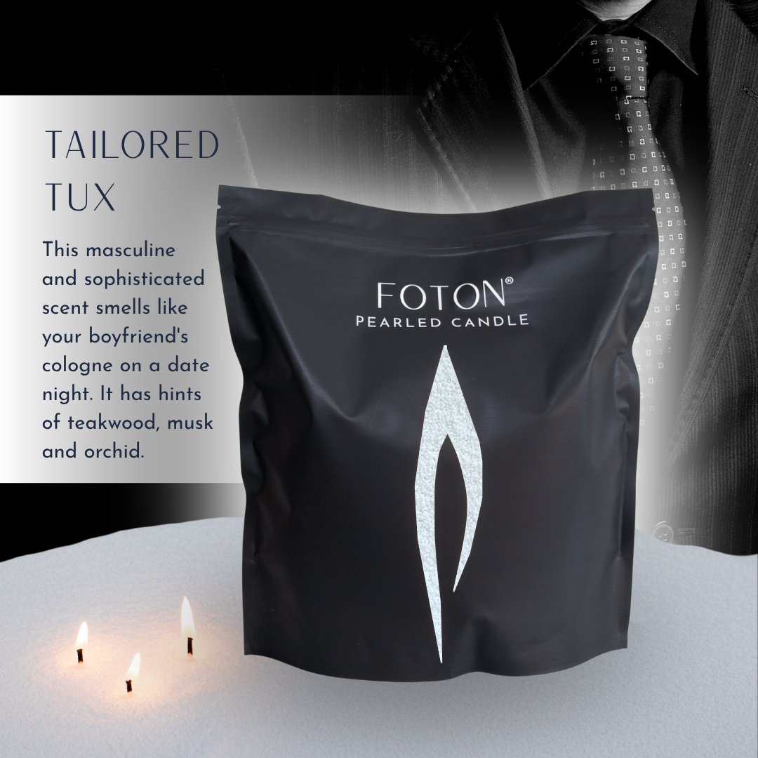 Foton® Pearled Candle - Scented White